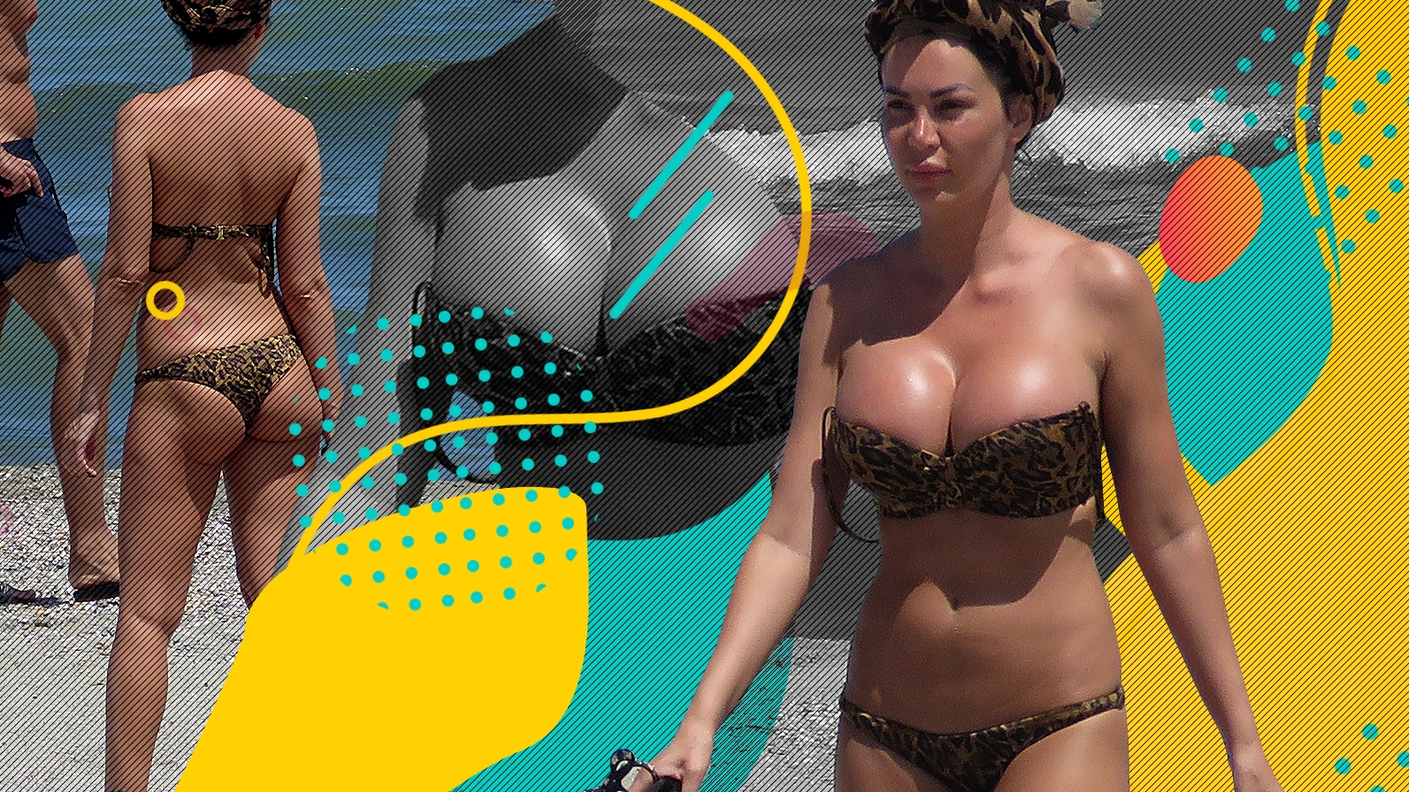 Bianca Pop a apărut pe plajă într-un costum de baie minuscul