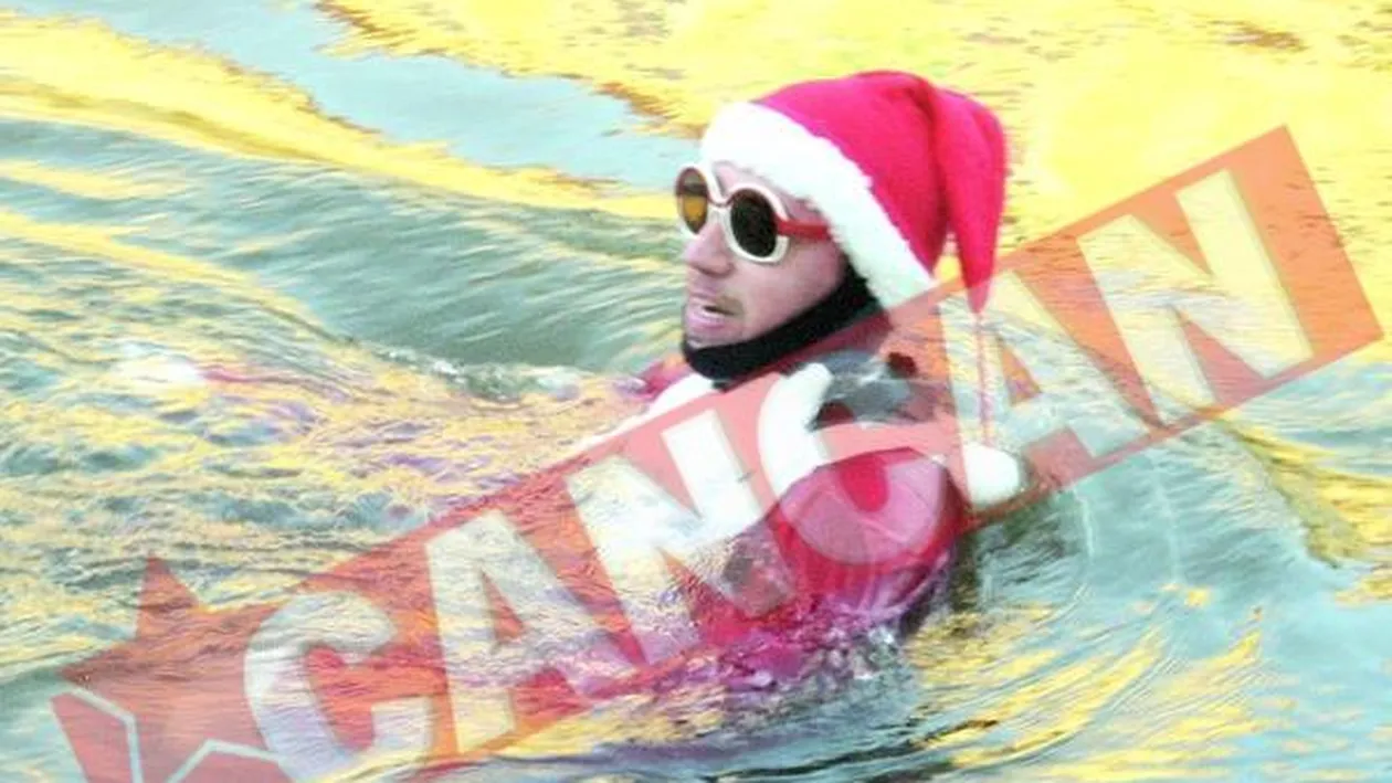 Mos Nicolae a inotat in Cris