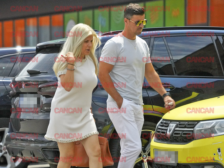 Elena Udrea și partenerul său de viață, Adrian Alexandrov, la scurt timp de când a fost eliberată. Foto: CANCAN.RO