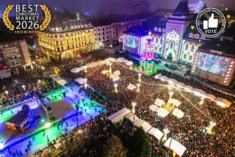 Târgul de Crăciun din Craiova se va închide pe 11 ianuarie 2026/ sursă foto: Facebook