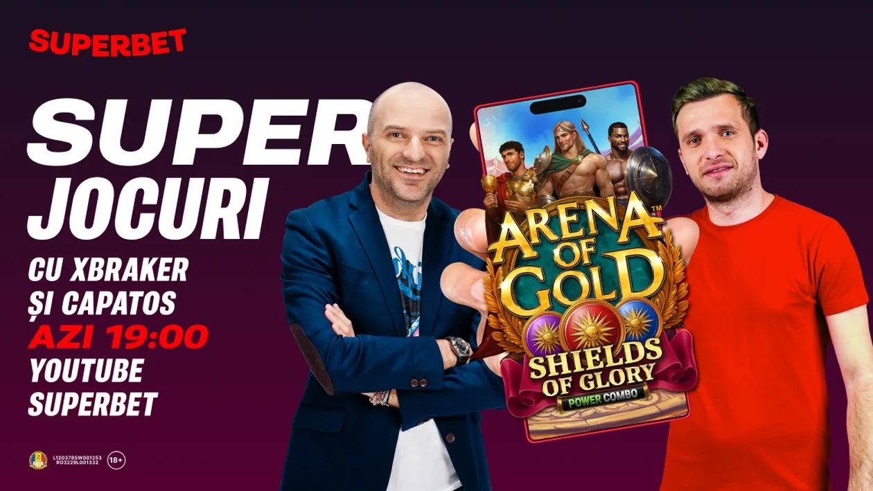 (P) Xbraker și Capatos te așteaptă live cu SuperJocuri, pe YouTube Superbet