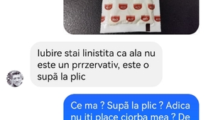 BANC | ”Iubire, stai liniștită că ăla nu este un prezervativ”