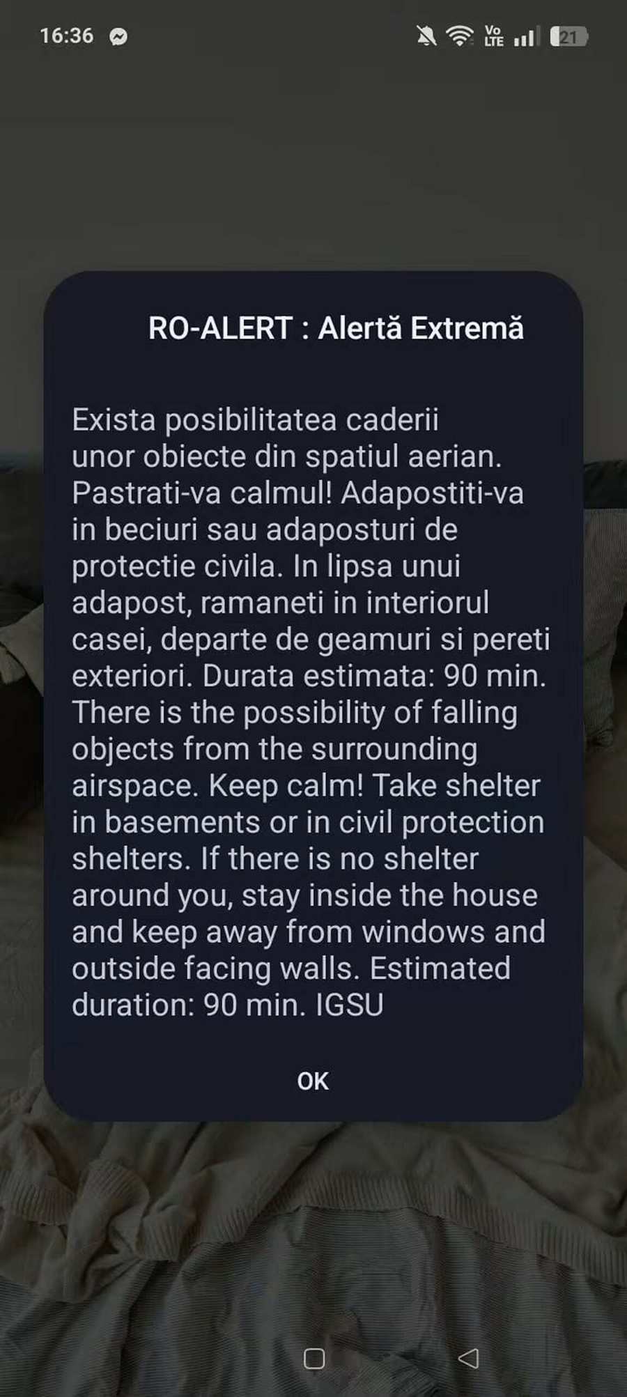 Mesaj RO-Alert