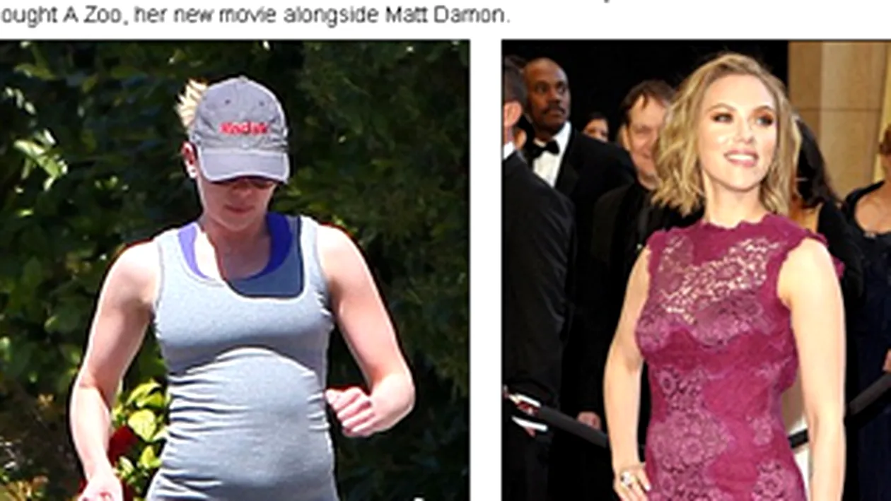 Scarlett Johansson s-a ingrasat extrem de tare! VEZI cum arata la jogging