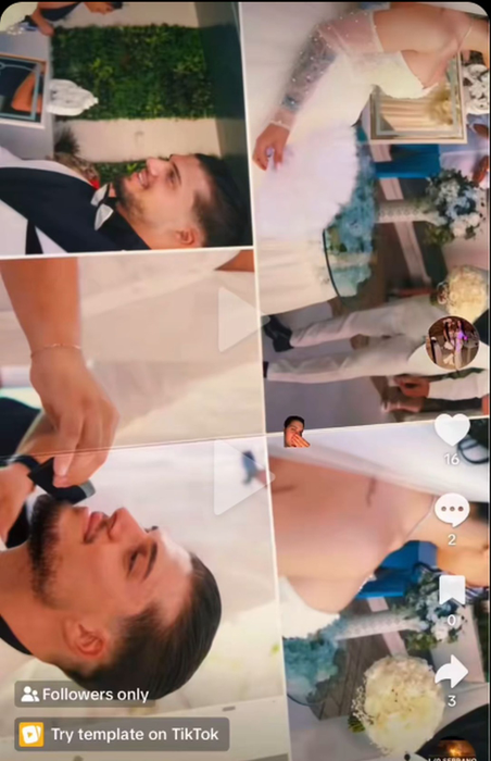 Imagini de la nunta lui Alberto Grecu/ sursă foto: TikTok