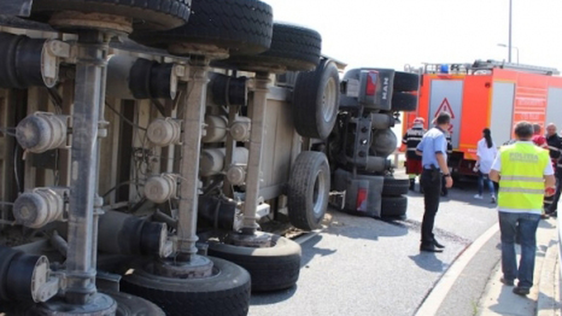 Accident grav de circulatie, pe autostrada A1 Bucureşti-Piteşti!