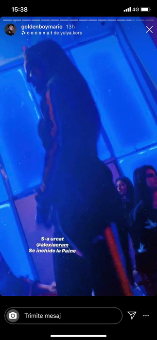 Ce a făcut Alexia Eram în club, cu puţin timp înainte ca Mario Fresh să fie bătut în faţa sa. VIDEO