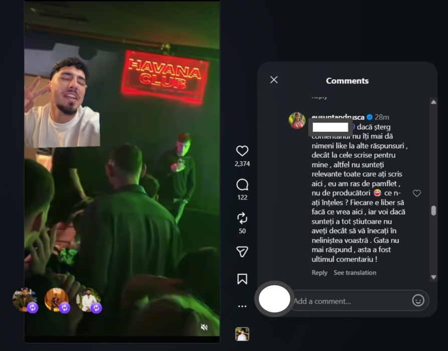 Cum a reacționat Andrușca după ce Claudia Ion l-a lovit pe Eduard Vlădescu. Iubita lui Mocăniță a încercat un atac la fosta, dar a ricoșat imediat!