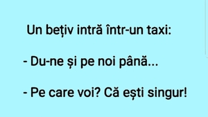 BANCUL ZILEI | Taximetristul și bețivul înțelept