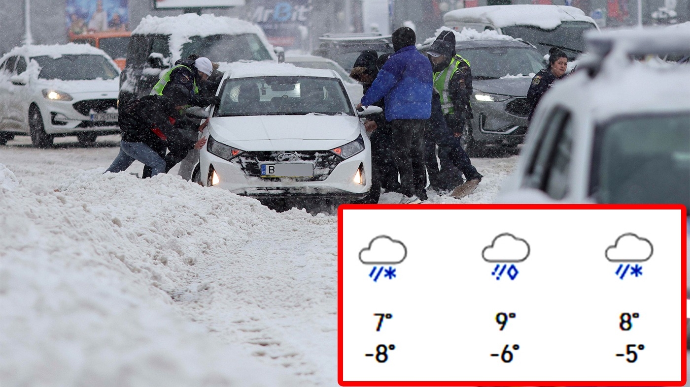 Orașul "iernii eterne". Localitatea din România în care primăvara refuză să vină: Meteorologii Accuweather anunță viscol și -8 grade Celsius