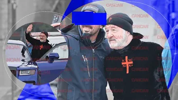 Gigi Becali face legea printre muncitori și show pentru trecători. Latifundiarul din Pipera a coborât din Rolls și a preluat imediat „comanda”