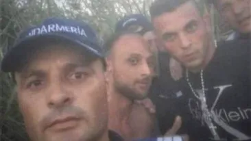 Trei jandarmi din Caracal, cercetaţi după ce au făcut selfie cu doi evadaţi pe care i-au prins