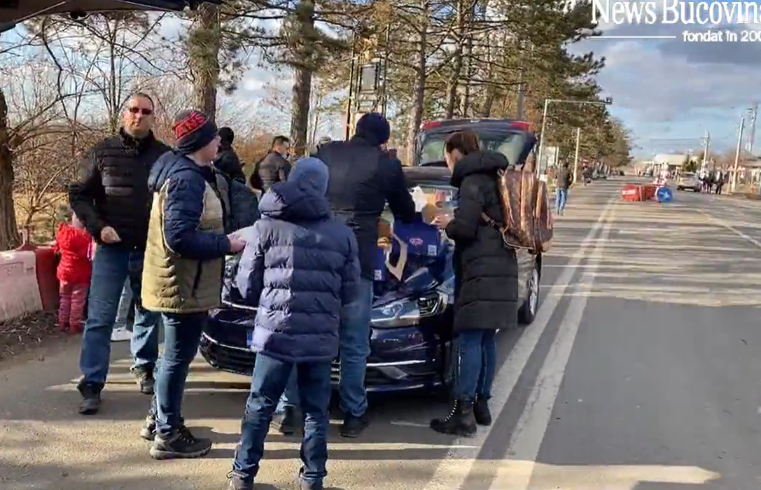 Gestul emoționant făcut de români pentru refugiații ucrainieni care trec vama Siret