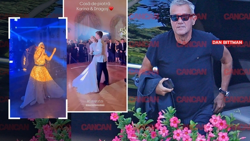 Noi imagini fabuloase de la party-ul organizat de moștenitoarea Dedeman și norocosul ei soț. Holograf a cântat dansul mirilor, iar Loredana Groza a dinamitat hiper-nunta anului. Singura ”necunoscută”: de ce a lipsit soacra mică din toate fotografiile?!