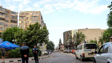 Alertă cu bombă la o bancă din centrul orașului Giurgiu. Pirotehniștii au ajuns, de urgență, la fața locului
