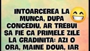BANCUL ZILEI | Întoarcerea la muncă după concediu