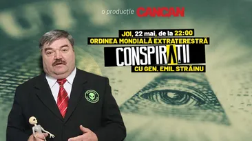 “Conspirații cu gen. Emil Străinu” începe joi, 22 mai, de la 22:00, LIVE pe YouTube CANCAN
