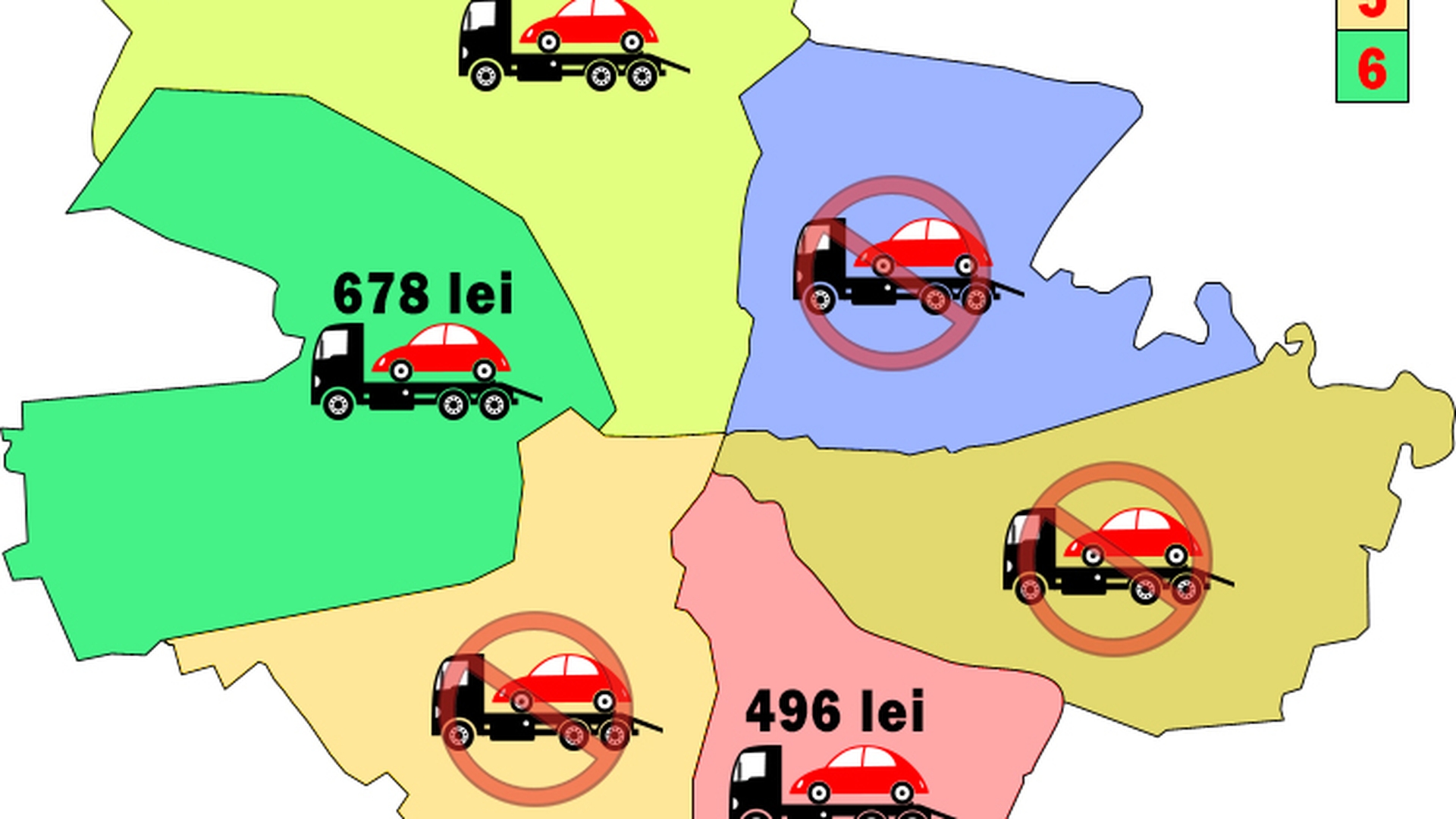 Vezi unde risti sa ti se ridice masina in Capitala si cat te costa sa o recuperezi de la "hingheri"!