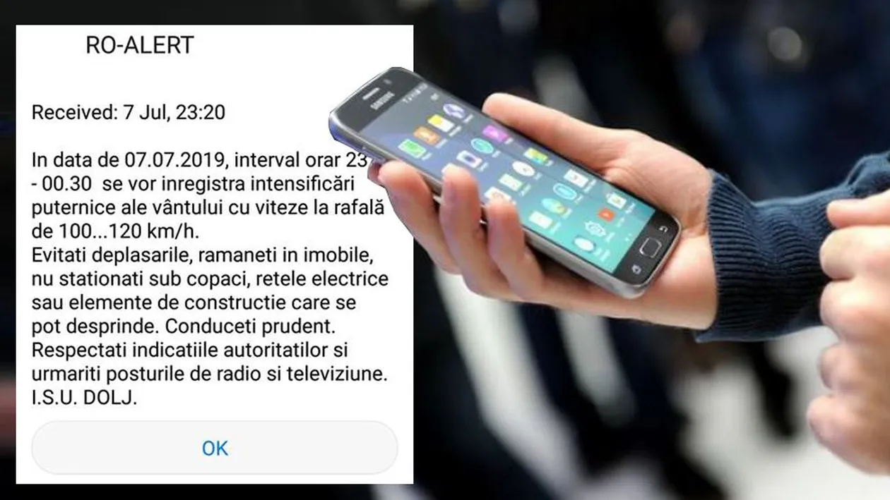 Mesajul șocant RO-ALERT primit azi-noapte de români, la ora 23:20. ANM și ISU, în alertă maximă
