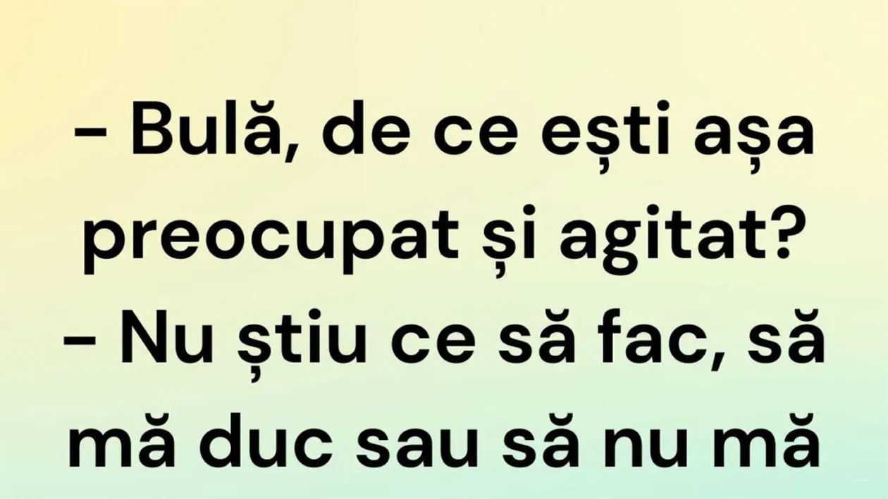 BANC | Bulă, de ce ești așa preocupat și agitat?