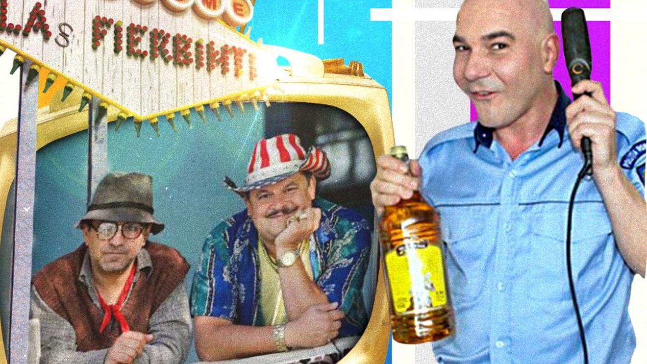 Polițistul Poponeț (Trăsniții) negociază la cârciumă cu Bobiță & Ardiles din Las Fiebinți!