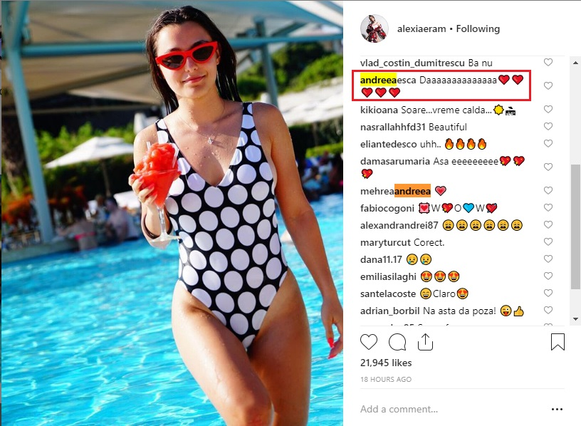 Fiica Andreei Esca, seducătoare într-un costum de baie cu buline. Incidentul în care a fost implicată într-o gară din Londra