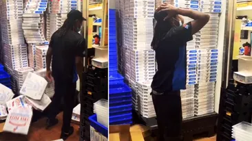 Reacția agresivă a unui șofer de pizza Domino care nu primește bacșiș a stârnit isterie în online | VIDEO