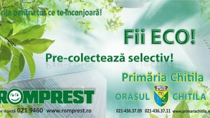 Campanie eco la Chitila! Locuitorii vor primi saci de precolectare selectiva