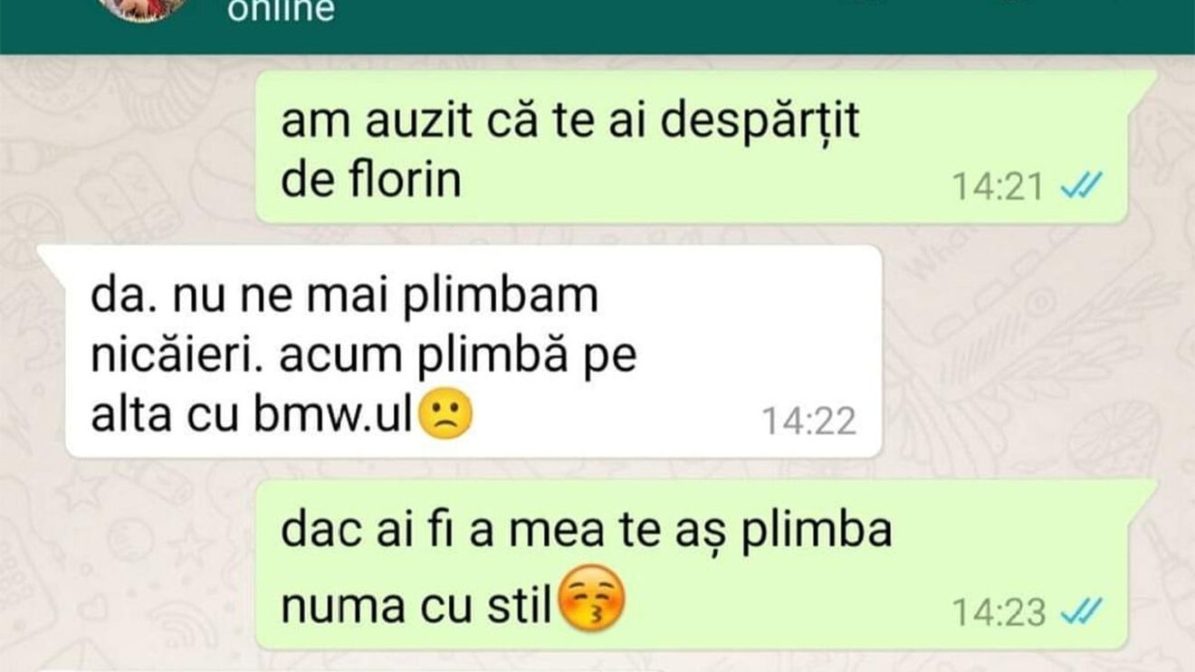 Bancul de weekend | "Am auzit că te-ai despărțit de Florin"