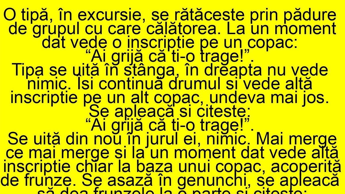 BANCUL ZILEI | "Ai grijă că ți-o trage!"