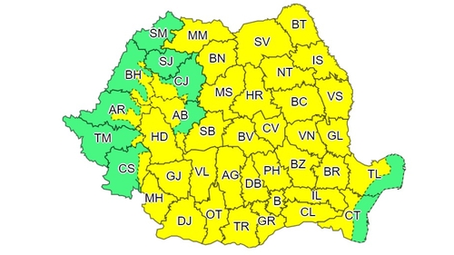 Alertă de Cod Galben în România. Meteorologii ANM au făcut anunțul