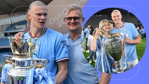 Părinții lui Erling Haaland. Tatăl a jucat pentru Manchester City, iar mama a fost campioană națională la atletism