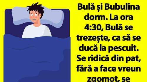 BANC | Bulă și Bubulina dorm. La ora 4:30, Bulă se trezește