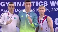 Gimnastul rus care a instigat la război în timpul Cupei Mondiale. Uite cum a apărut pe podium!