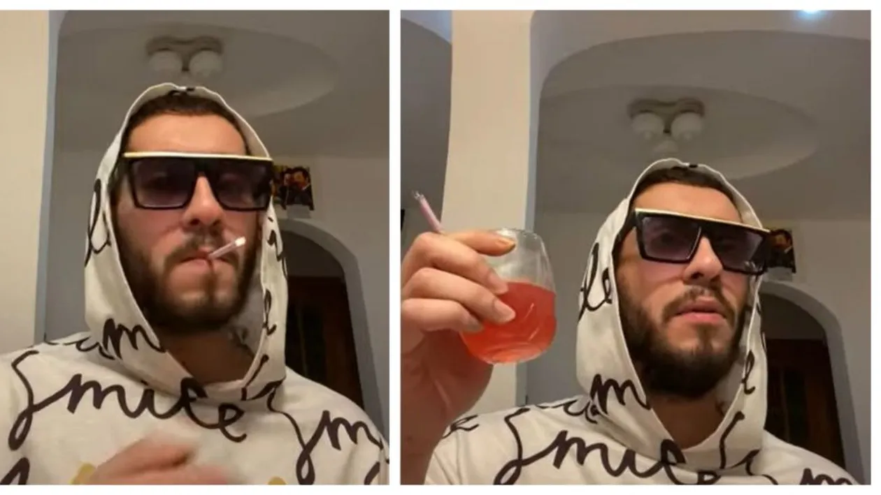 S-a apucat Fulgy de droguri, în timpul arestului la domiciliu?!? Detaliul care le-a atras fanilor atenția: „Ce fumezi acolo?”. VIDEO