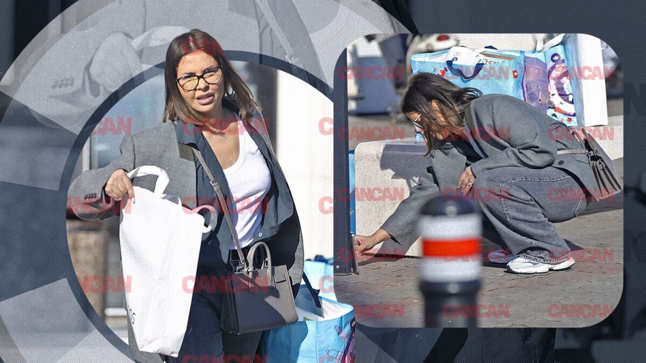 Andreea Popescu, demonstrație supremă de forță: multe pungi, un telefon și... acţiune! Fosta dansatoare a Deliei, hărnicuță ca o furnicuță