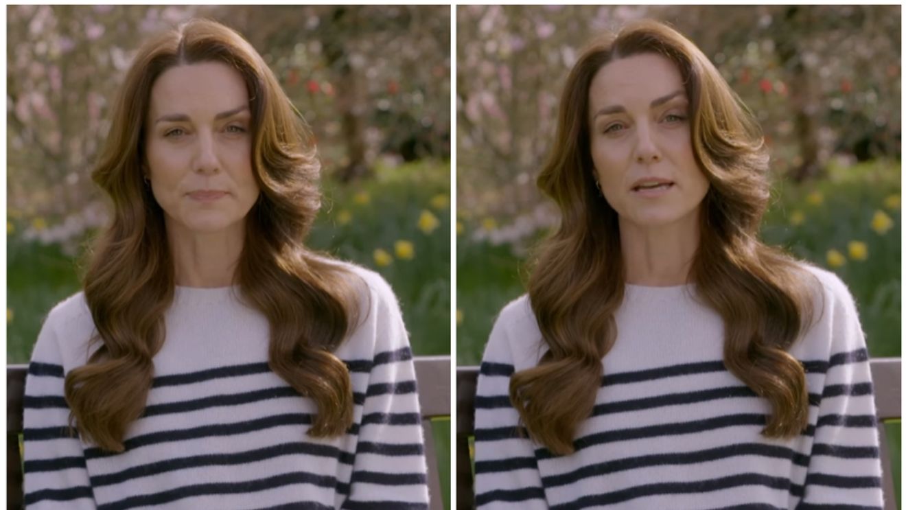 Detaliul pe care nimeni nu l-a observat în clipul cu Kate Middleton când anunța că are cancer. Gestul subtil care trădează adevărata ei stare