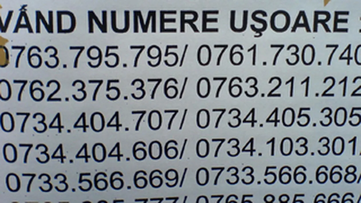 Vanzarea numerelor preferentiale de telefon este ilegala! Tranzactiile acestora au ajuns si la 1.000 de euro!
