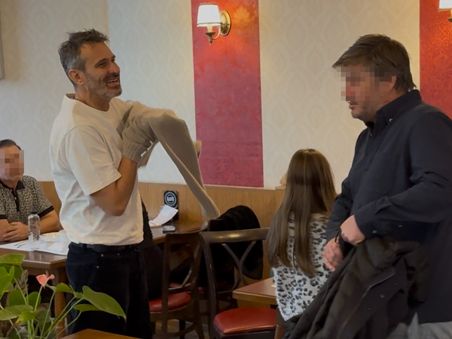 Nicolai Tand a mers la un restaurant cu un amic și o fetiță