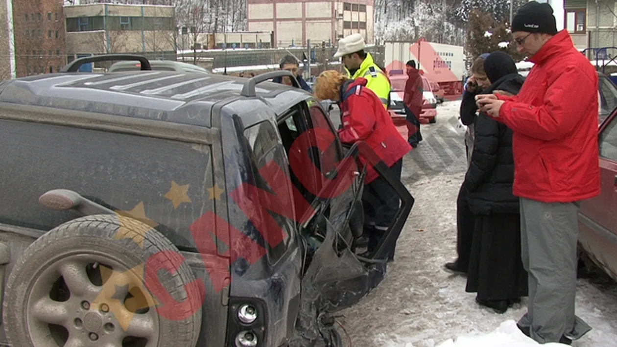 Maicute in jeep, accidentate