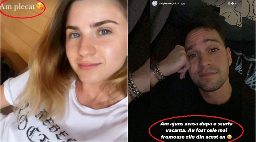 Cristina Ciobănașu și Vlad Gherman au anunțat în același timp pe Instagram Stories că s-au întors din binemeritata vacanță 