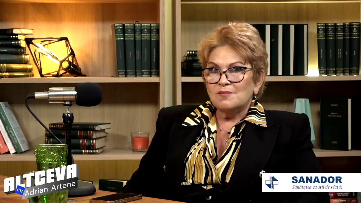 Podcastul integral, în care este invitată soprana Bianca Ionescu, este disponibil pe canalul de YouTube "Altceva cu Adrian Artene" (Foto: captură video)
