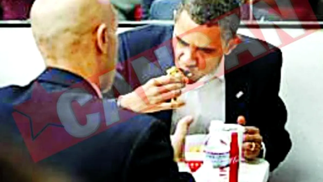 Obama a mancat la fast-food