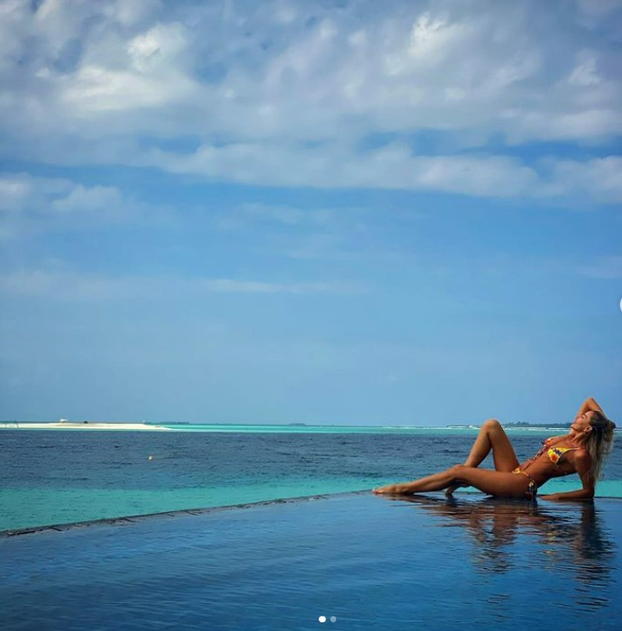 Imagini demențiale cu Crina Abrudan, soția lui Gabi Popescu, în Maldive. Are cu corp de milioane la 45 de ani | GALERIE FOTO