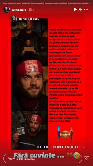 Culiță Sterp, în lacrimi când a văzut cât de mult i-a crescut burtica de gravidă iubitei sale! Dezvăluirea făcută de fostul concurent de la Survivor România | FOTO