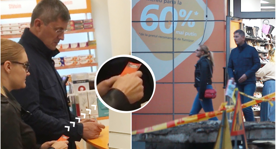 Soția lui Dan Barna a insistat să primească un discount la farmacie. Apoi, în drum spre casă, cei doi s-au oprit la un magazin de cartier, unde era obiecte vestimentare 