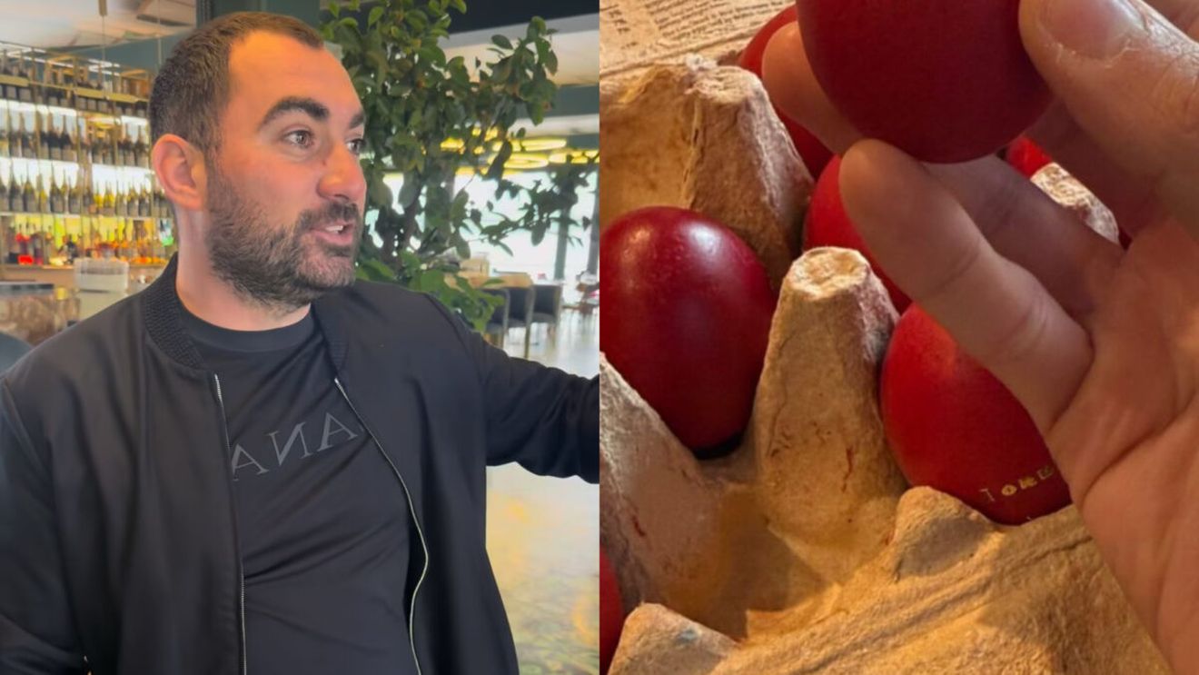 Ce și-a inscripționat Pescobar pe ouăle de Paște. Fanii patronului de la Taverna Racilor au crezut că nu văd bine!