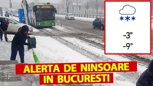 Meteorologii Accuweather au emis alertă de ninsori în București. La ce oră se întoarce iarna