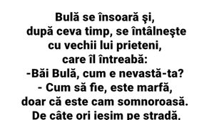 BANC | Bulă se însoară, dar e nemulțumit de soție: "Este marfă, dar e cam..."