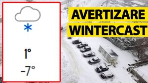 Avertizare "wintercast" emisă de meteorologii Accuweather în București. La ce oră începe să ningă